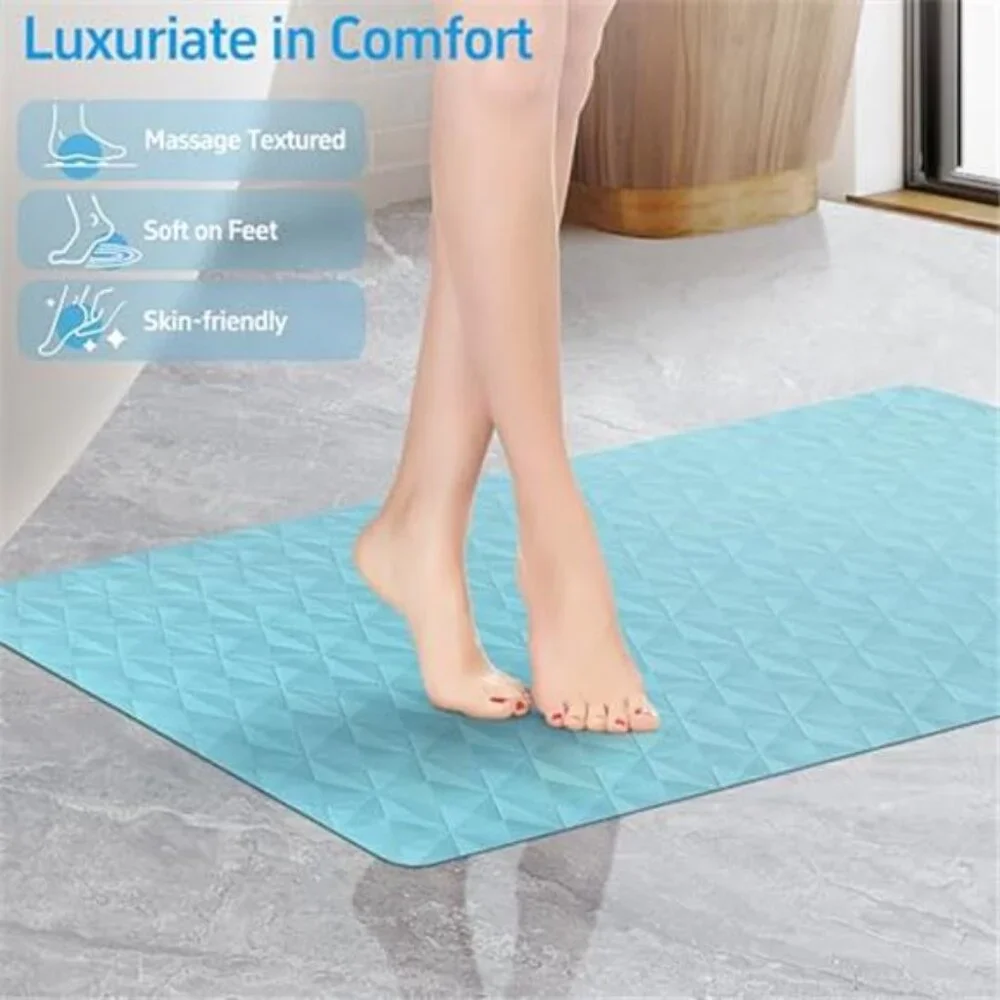 Non Slip Bathtub Mat Natural Rubber 241 Suction Cups 16x28